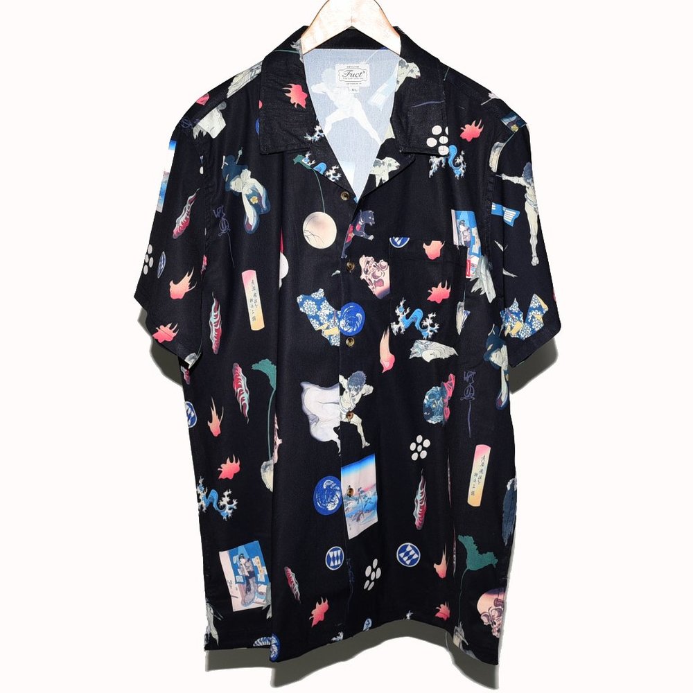 FUCT SSD Japanese All Over Hawaiin Shirt